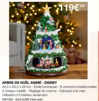 Arbre de noël animé - disney