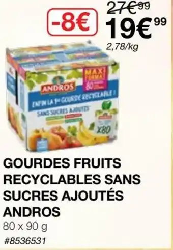 Gourdes fruits recyclables sans