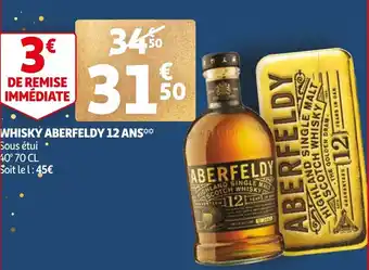 Auchan Whisky aberfeldy 12 ans offre