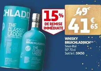 Auchan Whisky bruichladdich offre