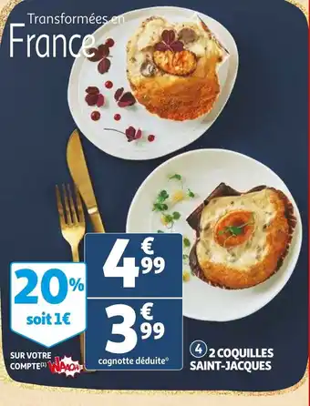 Auchan 2 Coquilles saint-jacques offre