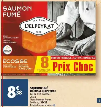 Auchan Saumon fumé d'écosse delpeyrat offre