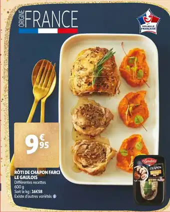 Auchan Rôti de chapon farci le gaulois offre