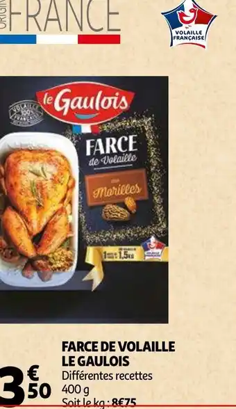 Auchan Farce de volaille le gaulois offre
