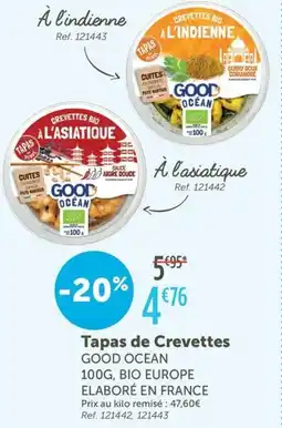L'Eau Vive GOOD OCEAN Tapas de Crevettes offre