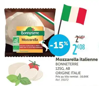 L'Eau Vive BONNETERRE Mozzarella italienne offre