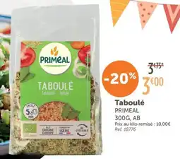 L'Eau Vive PRIMEAL Taboulé offre