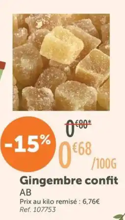 L'Eau Vive AB Gingembre confit offre