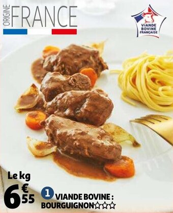 Auchan Viande bovine : bourguignon offre