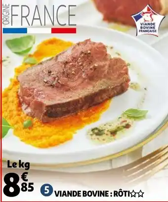 Auchan Viande bovine : rôti offre
