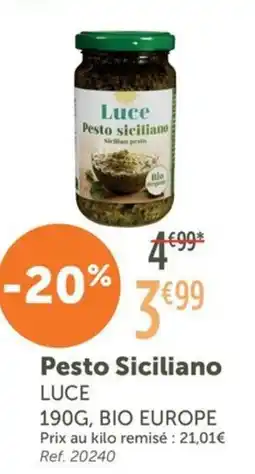 L'Eau Vive LUCE Pesto Siciliano offre
