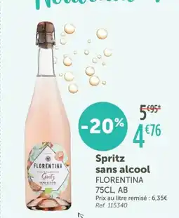 L'Eau Vive FLORENTINA Spritz sans alcool offre