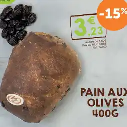 L'Eau Vive Pain aux olives offre