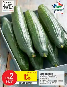Intermarché Contact Concombre offre