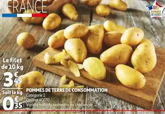 Auchan Pommes de terre de consommation offre