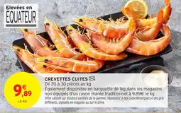 Intermarché Contact Crevettes cuites offre