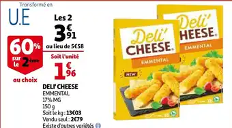 Auchan Deli' cheese offre