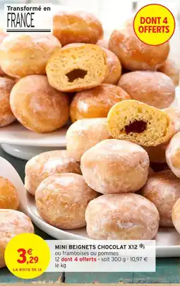 Intermarché Contact Mini beignets chocolat x12 offre