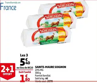 Auchan Sainte-maure soignon offre