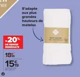 Carrefour DRAP HOUSSE offre