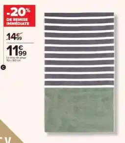 Carrefour Le drap de plage offre