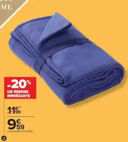 Carrefour La serviette microfibre offre