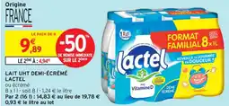 Intermarché Contact LACTEL Lait uht demi-écrémé offre