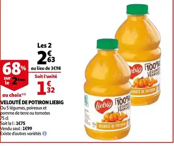 Auchan Velouté de potiron liebig offre
