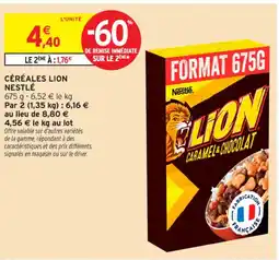 Intermarché Contact NESTLÉ Céréales lion offre