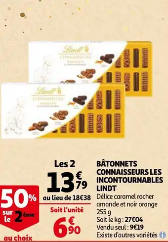 Auchan Bâtonnets connaisseurs les offre