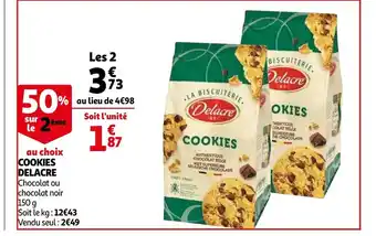 Auchan Cookies delacre offre
