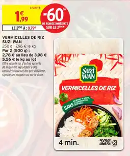 Intermarché Contact SUZI WAN Vermicelles de riz offre