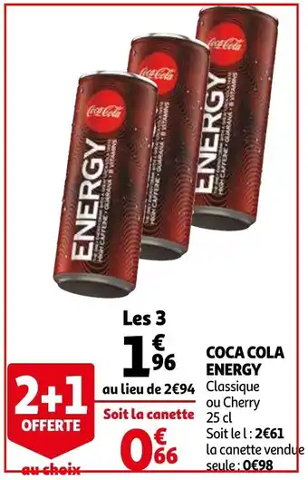 Auchan Coca-Cola Energy offre