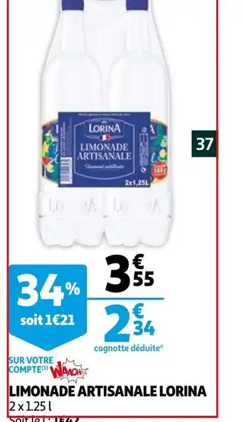 Auchan Limonade Artisanale Lorina offre