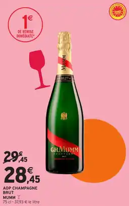 Intermarché Contact GH.MUMM Aop champagne brut offre