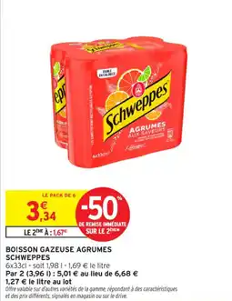 Intermarché Contact SCHWEPPES Boisson gazeuse agrumes offre