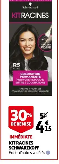 Auchan Kit Racines Schwarzkopf offre
