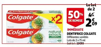 Auchan Dentifrice Colgate offre