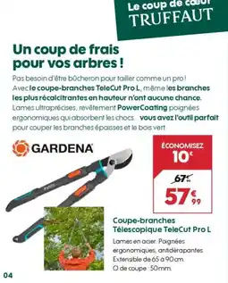 Truffaut GARDENA Coupe-branches Télescopique TeleCut Pro L offre