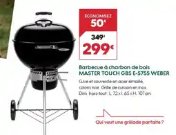 Truffaut WEBER Barbecue à charbon de bois MASTER TOUCH GBS E-5755 offre