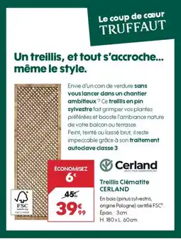 Truffaut CERLAND Treillis Clématite offre