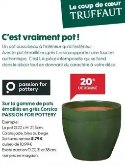 PASSION FOR POTTERY Sur la gamme de pots émaillés en grès Corsica