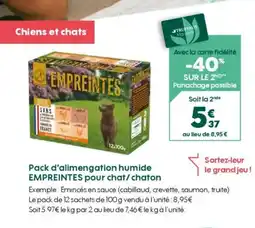 Truffaut EMPREINTES Pack d'alimengation humide pour chat/chaton offre
