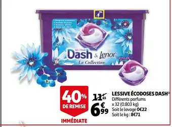 Lessive Écodoses Dash
