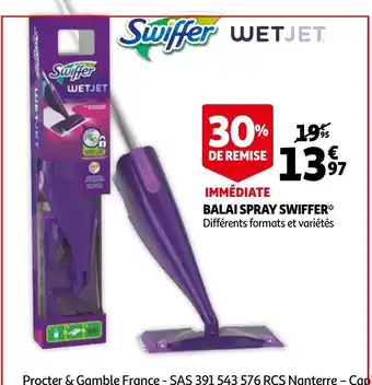 Auchan Balai Spray Swiffer offre