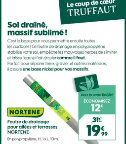 Truffaut Feutre de drainage pour allées et terrasses offre