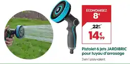 Truffaut Pistolet 6 jets pour tuyau d'arrosage offre