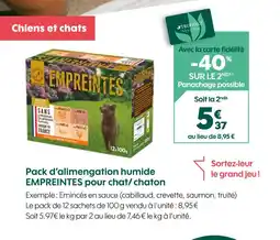 Truffaut EMPREINTES Pack d'alimentation humide pour chat/ chaton offre