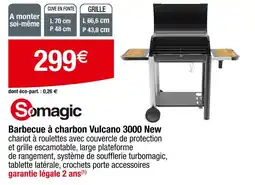 Carrefour Somagic Barbecue à charbon Vulcano 3000 New offre