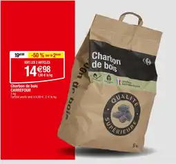 Carrefour CARREFOUR Charbon de bois offre